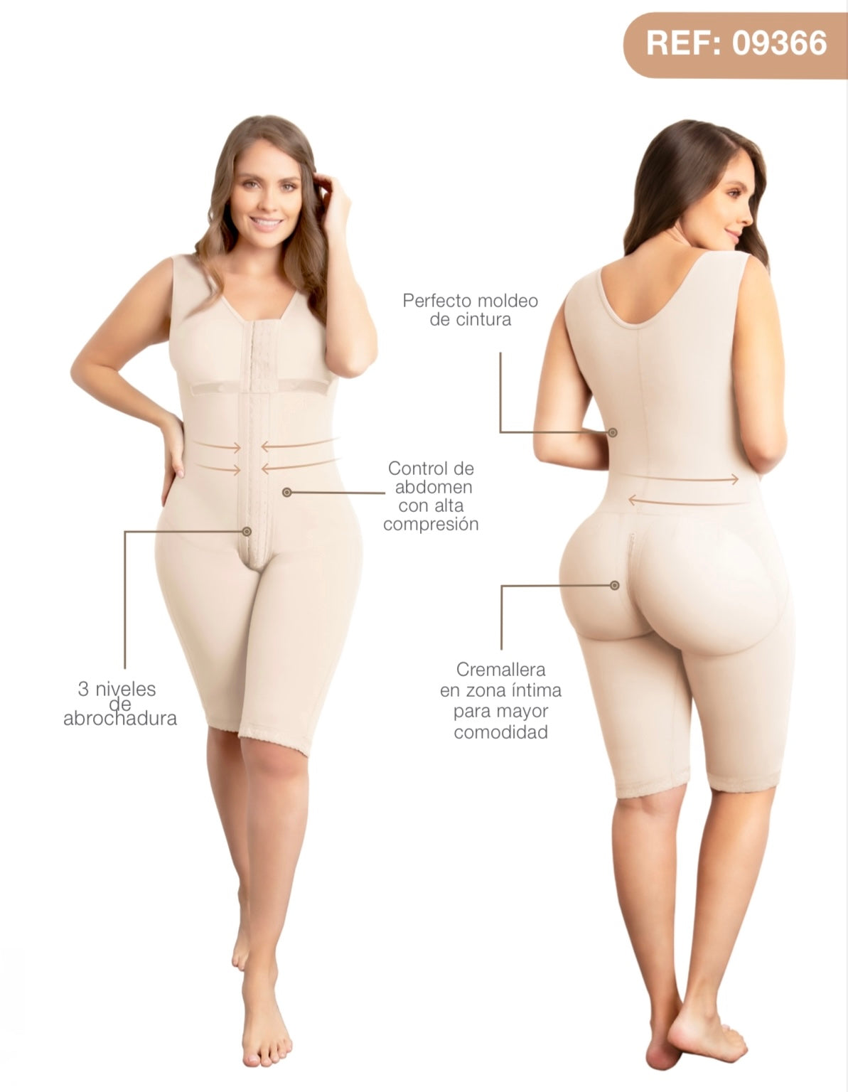 FAJA A LA RODILLA CON BRASIER FIT 360 (REF. 09366)